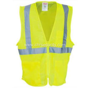 Unisex Lime Green High-Visibility Safety Vest